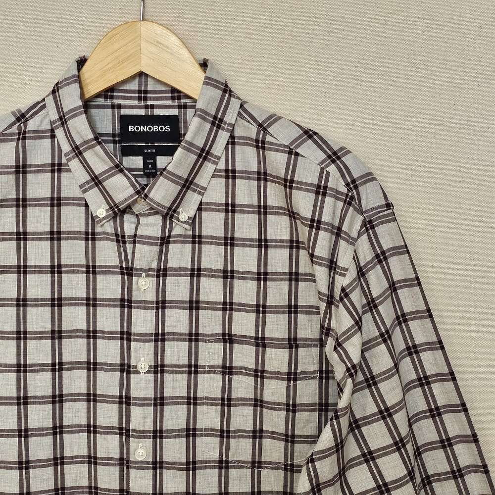 Bonobos Slim Fit Short Button Down XL